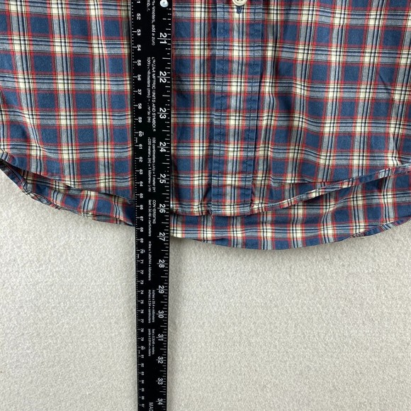 Uniqlo Button-Up Shirt Mens XS X-Small Multicolor Plaid Long Sleeve Pocket - Picture 10 of 15